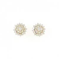 K18YG ダイヤモンド ピアス 1.06CT