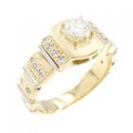 K18YG/K18WG ダイヤモンド リング 0.43CT