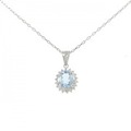 PT アクアマリン ネックレス 0.72CT