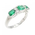 PT エメラルド リング 0.87CT