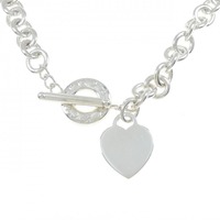 ティファニー ハートタグチャーム トグル ネックレス