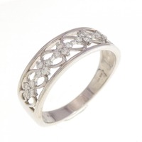 K18WG ダイヤモンド リング 0.18CT