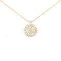 K18YG フラワー ダイヤモンド ネックレス 2.00CT