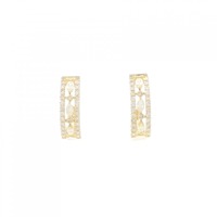 【新品】K18YG ダイヤモンド ピアス 0.54CT