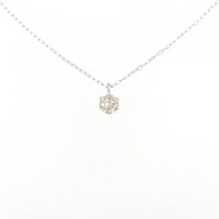 K18WG ソリティア ダイヤモンド ネックレス 0.20CT