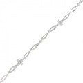 K18WG ダイヤモンド ブレスレット 0.12CT
