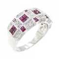 K18WG ルビー リング 1.27CT