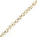 K18YG フラワー ダイヤモンド ブレスレット 4.00CT