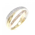 K18YG/PT/K18PG ダイヤモンド リング 0.20CT