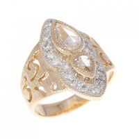 K18PG/K18WG ダイヤモンド リング 0.57CT