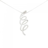 K18WG ダイヤモンド ネックレス 0.44CT