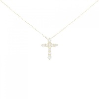 【リメイク】K18YG クロス ダイヤモンド ネックレス 0.20CT