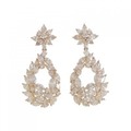 K18PG ダイヤモンド ピアス 8.24CT