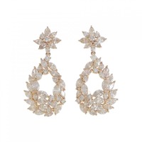 K18PG ダイヤモンド ピアス 8.24CT