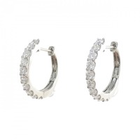 【新品】PT ダイヤモンド ピアス 1.00CT