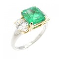 タサキ エメラルド リング 2.00CT コロンビア産(F1)