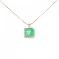 【リメイク】K18YG エメラルド ネックレス 10.41CT コロンビア産