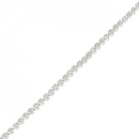 K18WG ダイヤモンド ブレスレット 1.00CT