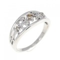 K18WG ダイヤモンド リング 0.15CT
