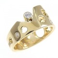 K18YG ダイヤモンド リング 0.11CT