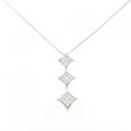K18WG ダイヤモンド ネックレス 1.00CT