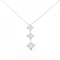 K18WG ダイヤモンド ネックレス 1.00CT