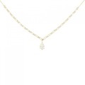 K18YG ダイヤモンド ネックレス 0.16CT