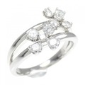 PT フラワー ダイヤモンド リング 0.55CT