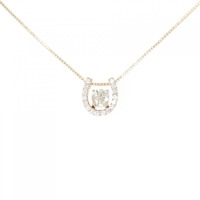 K18PG ホースシュー ダイヤモンド ネックレス 0.324CT