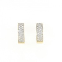 K18YG/K18WG ダイヤモンド ピアス 1.19CT