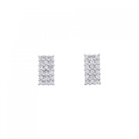 PT パヴェ ダイヤモンド ピアス 0.52CT