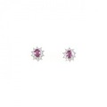 PT ルビー ピアス 0.44CT