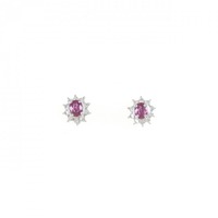 PT ルビー ピアス 0.44CT