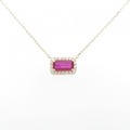 【リメイク】K18YG ルビー ネックレス 0.92CT タイ産