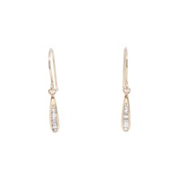 K18PG ダイヤモンド ピアス 0.14CT