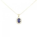 【リメイク】K18YG サファイヤ ネックレス 1.24CT タイ産