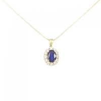 【リメイク】K18YG サファイヤ ネックレス 1.24CT タイ産