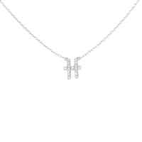 アーカー イニシャル ネックレス 0.07CT