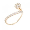 K18PG ダイヤモンド リング 0.35CT