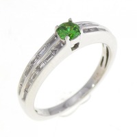 K18WG デマントイドガーネット リング 0.21CT