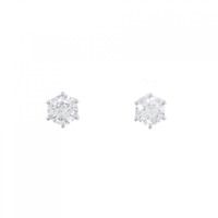 PT ソリティア ダイヤモンド ピアス 0.905CT