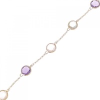 K18PG アメジスト ブレスレット