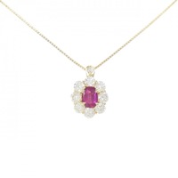 K18YG ルビー ネックレス 0.81CT