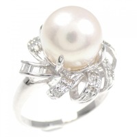 K18WG アコヤパール リング 9.5mm