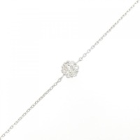 K18WG フラワー ダイヤモンド ブレスレット 0.20CT