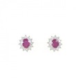 PT ルビー ピアス 0.90CT