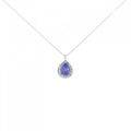 【新品】PT タンザナイト ネックレス 0.30CT