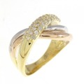 K18YG/PT/K18PG ダイヤモンド リング 0.30CT