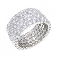 PT パヴェ ダイヤモンド リング 6.68CT