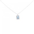 【新品】PT ブルートパーズ ネックレス 0.10CT